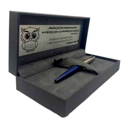 Długopis Parker z grawerem granatowy Royal blue CT Pudełko z dedykacją Prezent dla Nauczyciela dla Szefa dla Księdza na Urodziny pod Choinkę
