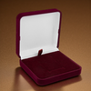 Pudełko welurowe bordowe z atłasem – elegancka oprawa dla biżuterii i prezentów