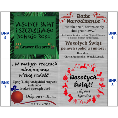 Biżuteria z grawerem na prezent dla Mamy, dla Przyjaciółki – personalizowany naszyjnik podwójny z grawerem w pudełku z dedykacją – Stal Szlachetna 316L 