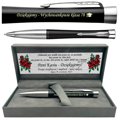 Długopis Parker Urban CT z Grawerem – Personalizowany Prezent w Pudełku Prestige z Dedykacją