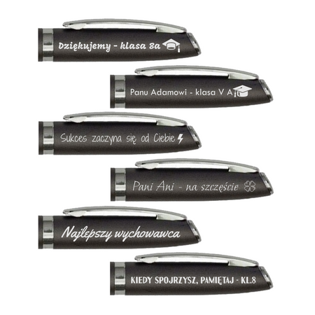 Długopis Aluminiowy Grafitowy z Grawerem – Personalizowany Prezent dla Absolwenta i Maturzysty