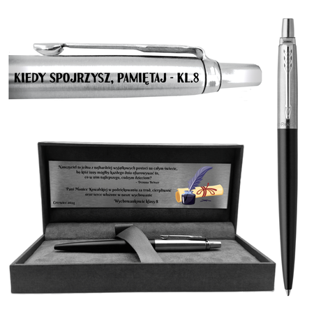 Długopis Parker z grawerem Jotter Bond Street CT Pudełko z dedykacją Prezent dla Nauczyciela dla Szefa dla Księdza na Urodziny pod Choinkę