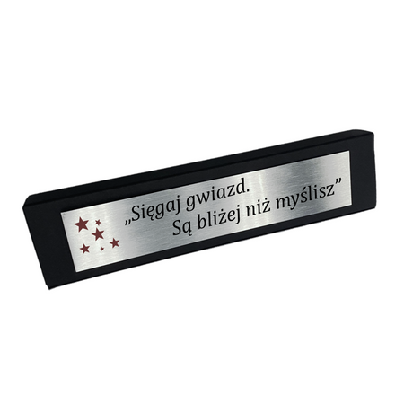 Czarny długopis aluminiowy Touch Tip z grawerem - Personalizowany gadżet firmowy