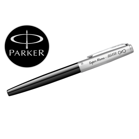 Personalizowane Pióro Wieczne Parker Jotter Specjal CT Czarne z Grawerem i Dedykacją na Tabliczce – Idealny Prezent dla Nauczyciela, Promotora, Magistra, na Urodziny i Rocznice 