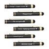 Długopis aluminiowy czarny GOLD Touch Tip Pudełko Grawer i Dedykacja GRATIS Upominek dla Pracowników, dla Uczniów, dla Absolwentów, dla Nauczycieli Prezent na Urodziny, Imieniny dla Szefowej i Nauczycielki