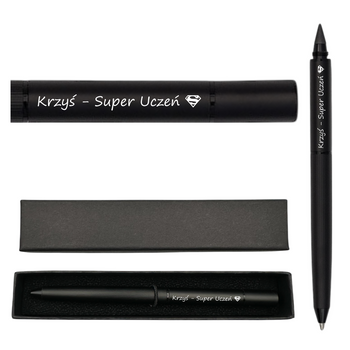 Długopis i Ołówek Wieczny 2w1 Czarny z Grawerem – Personalizowany Prezent i Gadżet Firmowy