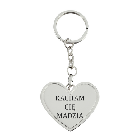 Personalizowany Brelok Serce – Ramka na Zdjęcie i Grawer, Idealny Upominek na Walentynki