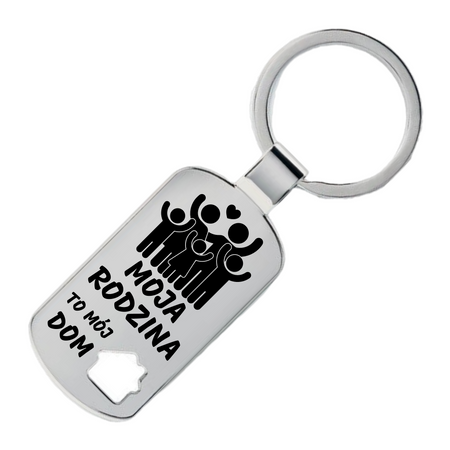 Personalizowany Brelok Domek – Na Parapetówkę Grawer GRATIS