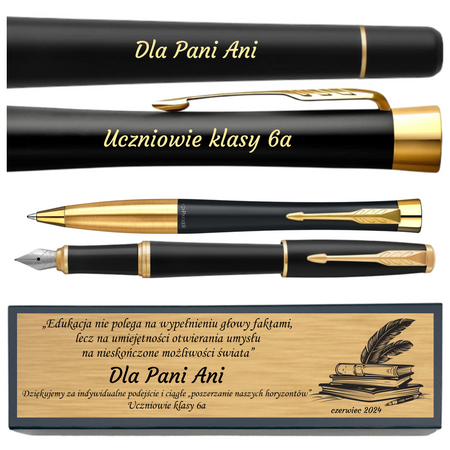 Zestaw Piśmienniczy Parker Urban GT – Pióro i Długopis z Grawerem, Prezent Okolicznościowy