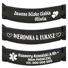 Czarna Stalowa Bransoleta 20 cm z Grawerem – Unikatowy Personalizowany Prezent dla Mężczyzny, ICE, Walentynki, Dzień Ojca, Urodziny, Imieniny 