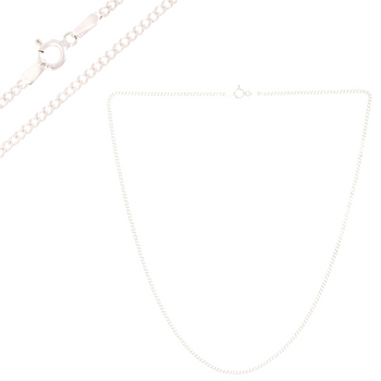 Łańcuszek srebrny Pancerka 925 rodowany 45 cm – klasyczny, trwały, idealny do zawieszki