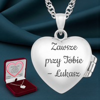 Srebrny w pudełku z dedykacją