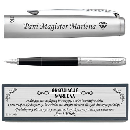 Pióro Wieczne Parker Jotter CT Czarne z Grawerem – Personalizowane w Pudełku z Tabliczką Dedykacyjną