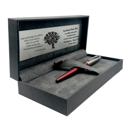 Parker Kensington CT Czerwony – Długopis z Grawerem w Pudełku, Prezent dla Nauczyciela i Szefowej