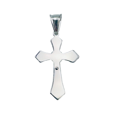 Srebrny krzyżyk z grawerem Prezent na Komunię, na Bierzmowanie