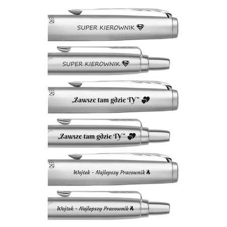 Personalizowany Zestaw Długopis i Pióro Wieczne z Grawerem Parker Jotter – Personalizowany Prezent dla Nauczyciela, Współpracownika, Absolwenta, na Zakończenie Roku Szkolnego, Dzień Nauczyciela, Przejście na Emeryturę, Boże Narodzenie i Upominek Biznesowy