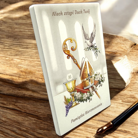 Pamiątka Bierzmowania – Obrazek Drewniany Estego 10×15 z Indywidualną Dedykacją