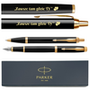 Zestaw Parker IM GT – Pióro Wieczne i Długopis z Grawerem, Personalizowany Prezent Biznesowy i Okolicznościowy