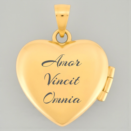 Srebrny sekretnik serce próby 925 pozłacany złotem 24K, płaski puzderko – grawer gratis