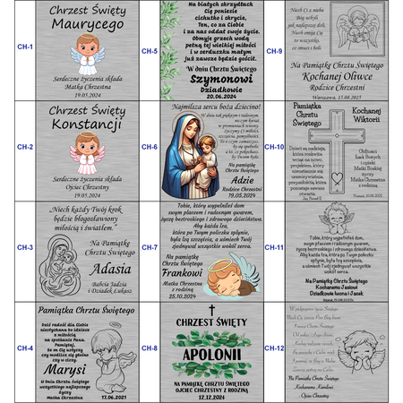 Czarne pudełko welurowe z atłasem + srebrna tabliczka z dedykacją
