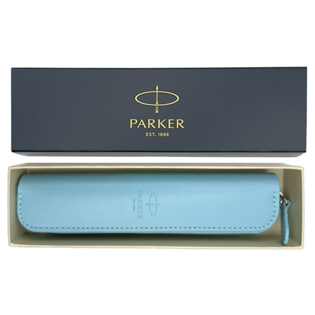 Piórnik Etui Parker baby blue w pudełku - Elegancki Dodatek do Prezentu Parker