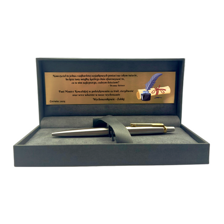Długopis Parker Jotter GT Stalowy w Pudełku z Grawerem – Prezent z Dedykacją