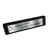 Czarny długopis aluminiowy Touch Tip z grawerem - Personalizowany gadżet firmowy