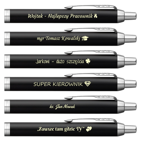 Parker IM CT Czarny Matowy – Długopis z Grawerem, Elegancki Prezent dla Menedżerów i Absolwentów