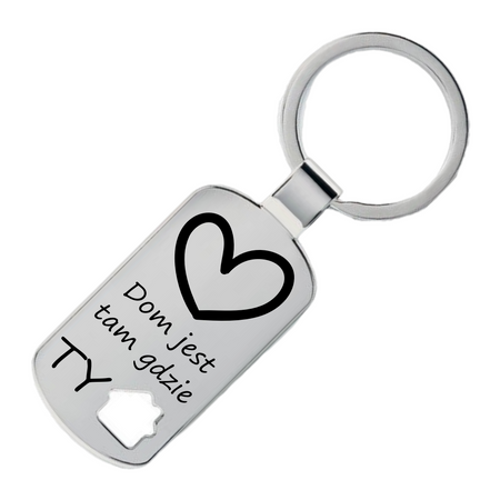 Personalizowany Brelok Domek – Na Parapetówkę Grawer GRATIS