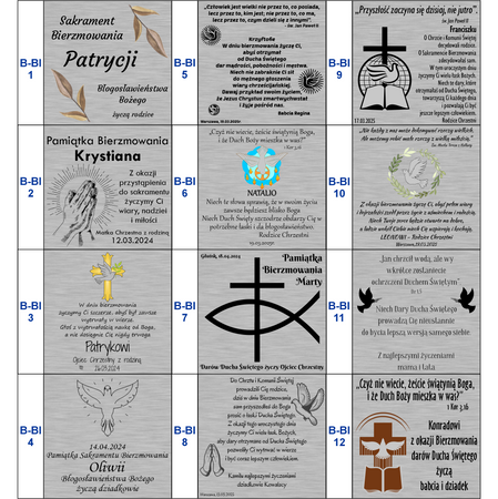 Srebrny krzyżyk ze stali szlachetnej z grawerem i dedykacją – elegancki prezent