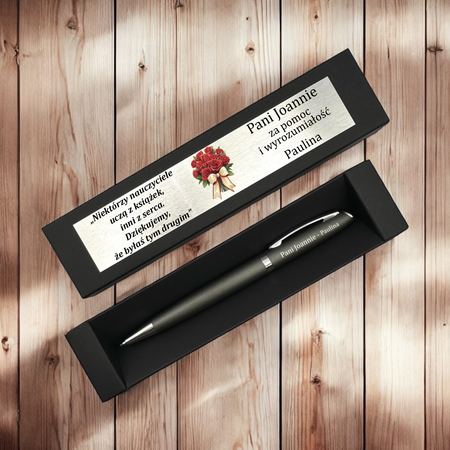 Długopis aluminiowy grafitowy Grawer i Dedykacja GRATIS Upominek dla Pracowników, dla Uczniów, dla Absolwentów, dla Nauczycieli i na drobne okazje