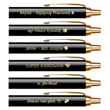 Długopis Parker IM Czarny GT – Wyjątkowy Prezent Personalizowany z Grawerem na Uroczystości