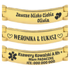 Złota Stalowa Bransoleta 20 cm z Grawerem – Luksusowy Personalizowany Prezent dla Mężczyzny, ICE, Walentynki, Dzień Ojca, Urodziny, Imieniny
