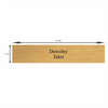 Elegancka tabliczka aluminiowa złota z dedykacją 18×3,5 cm