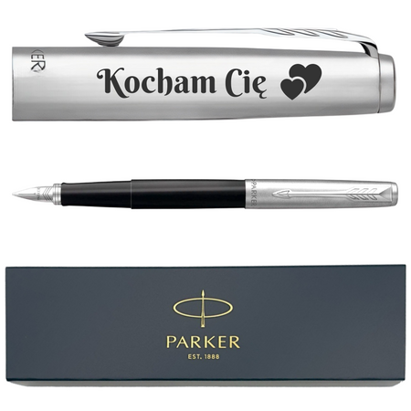 Pióro Wieczne Parker z Grawerem Jotter Specjal CT Czarne – Personalizowany Prezent na Urodziny, Imieniny, Dzień Nauczyciela, dla Ucznia, Absolwenta, na Zakończenie Szkoły i Prezent Biznesowy