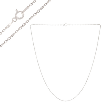Łańcuszek srebrny Ankier 925 – klasyczny splot, długość 45 cm, elegancja na każdą okazję