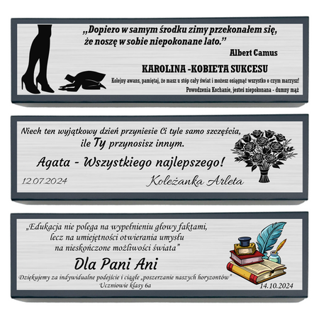 Pióro Stalowe CT z Grawerem – Personalizowane w Pudełku z Tabliczką Dedykacyjną