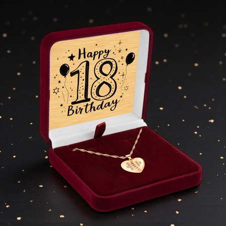 Naszyjnik serce pozłacane dzielone cyrkoniami, grawer gratis + dedykacja na złotej blaszce