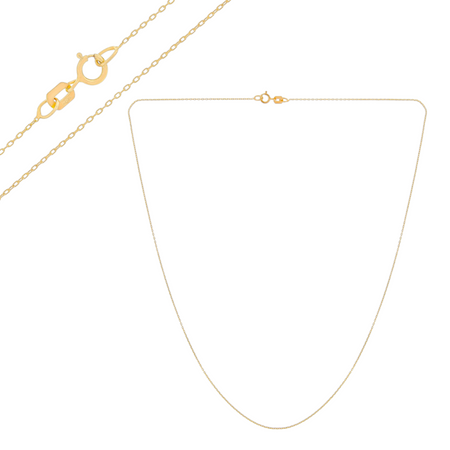 Złoty łańcuszek ankier pełny 45 cm pr. 585