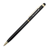 Długopis aluminiowy czarny GOLD Touch Tip Pudełko Grawer i Dedykacja GRATIS Upominek dla Pracowników, dla Uczniów, dla Absolwentów, dla Nauczycieli Prezent na Urodziny, Imieniny dla Szefowej i Nauczycielki