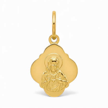 Złoty Medalik Szkaplerz próby 585 – Prezent na Chrzest, Komunię, Bierzmowanie