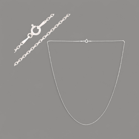 Łańcuszek srebrny Ankier 925 – klasyczny splot, długość 45 cm, elegancja na każdą okazję