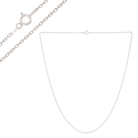 Łańcuszek srebrny Ankier 925 – klasyczny splot, długość 45 cm, elegancja na każdą okazję