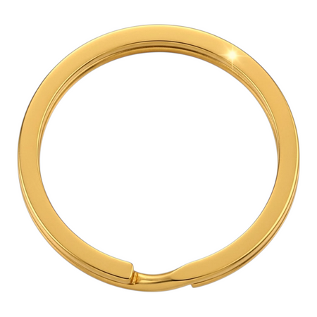Kółko ze stali nierdzewnej złote 2,5 cm