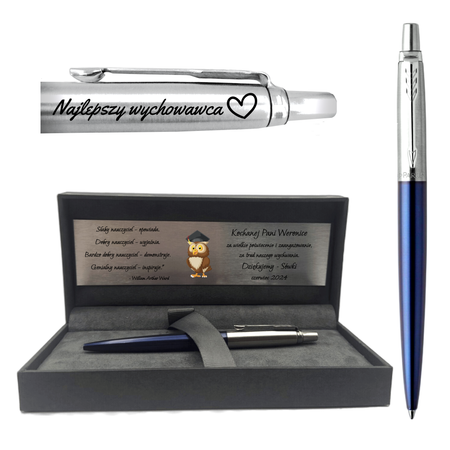 Elegancki Długopis Parker Royal Blue CT z Dedykacją – Upominek na Urodziny i Święta