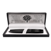 Elegancki Zestaw Piśmienniczy Czarny – Długopis i Pióro Kulkowe w Pudełku z Grawerem i Dedykacją