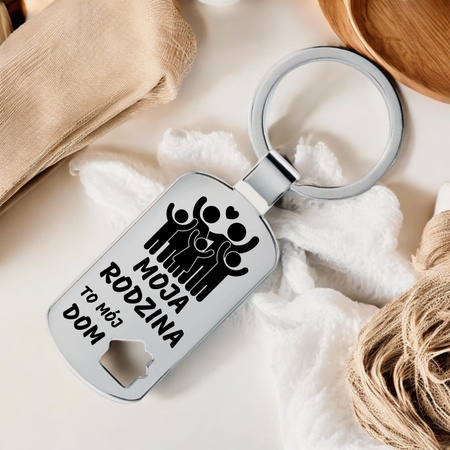 Personalizowany Brelok Domek – Na Parapetówkę Grawer GRATIS
