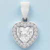 Elegancka zawieszka serce 9x9mm – srebro 925 rodowane, cyrkonie, idealna na prezent, 1g