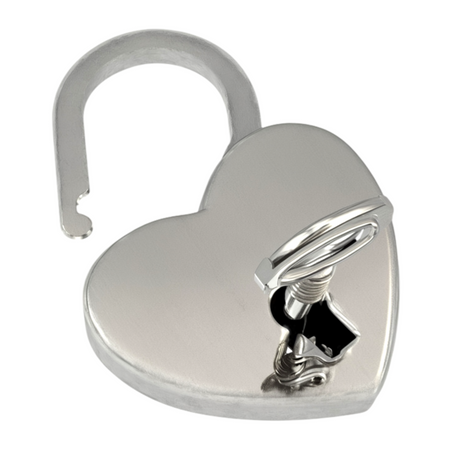 Srebrna Kłódka Miłości z Grawerem – Personalizowany Prezent na Walentynki i Rocznicę