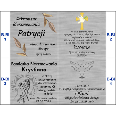 Komunijny Różaniec z Opalizującymi Kryształkami - Prezent na Chrzest, Komunię, Bierzmowanie